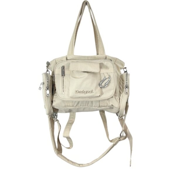 Desigual Voyager Multi Position Modular Bag Beige Pre-Loved - Picture 1 of 6